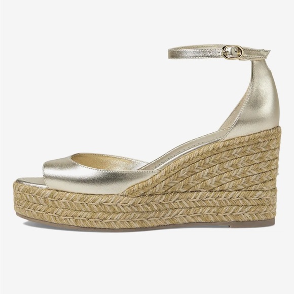 Stuart Weitzman Nudistcurve Espadrille Wedge Women's Shoes - Picture 15 of 16